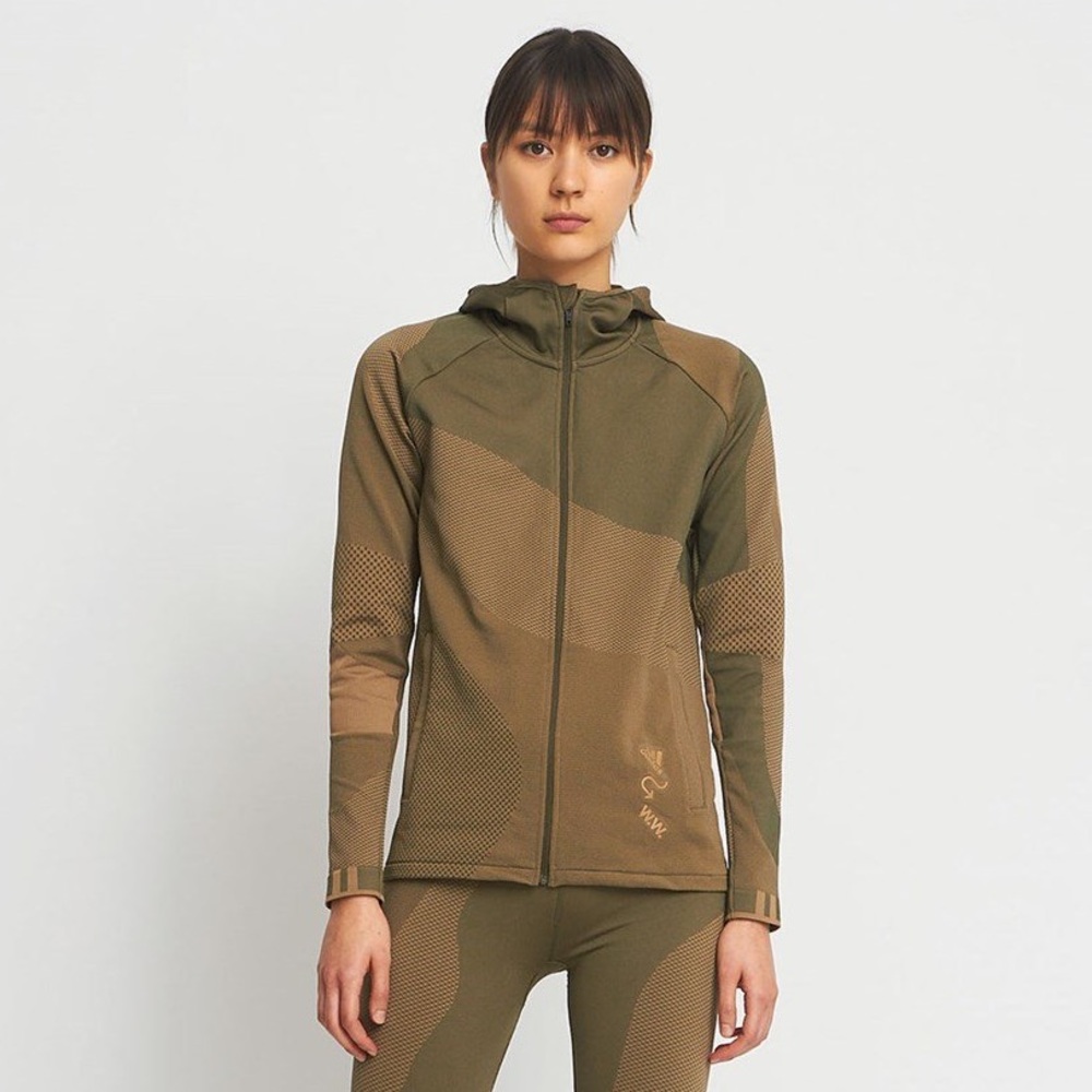 adidas x Wood Wood PHX Jacket | color Earth Green | FL2844 | size WOMENS M